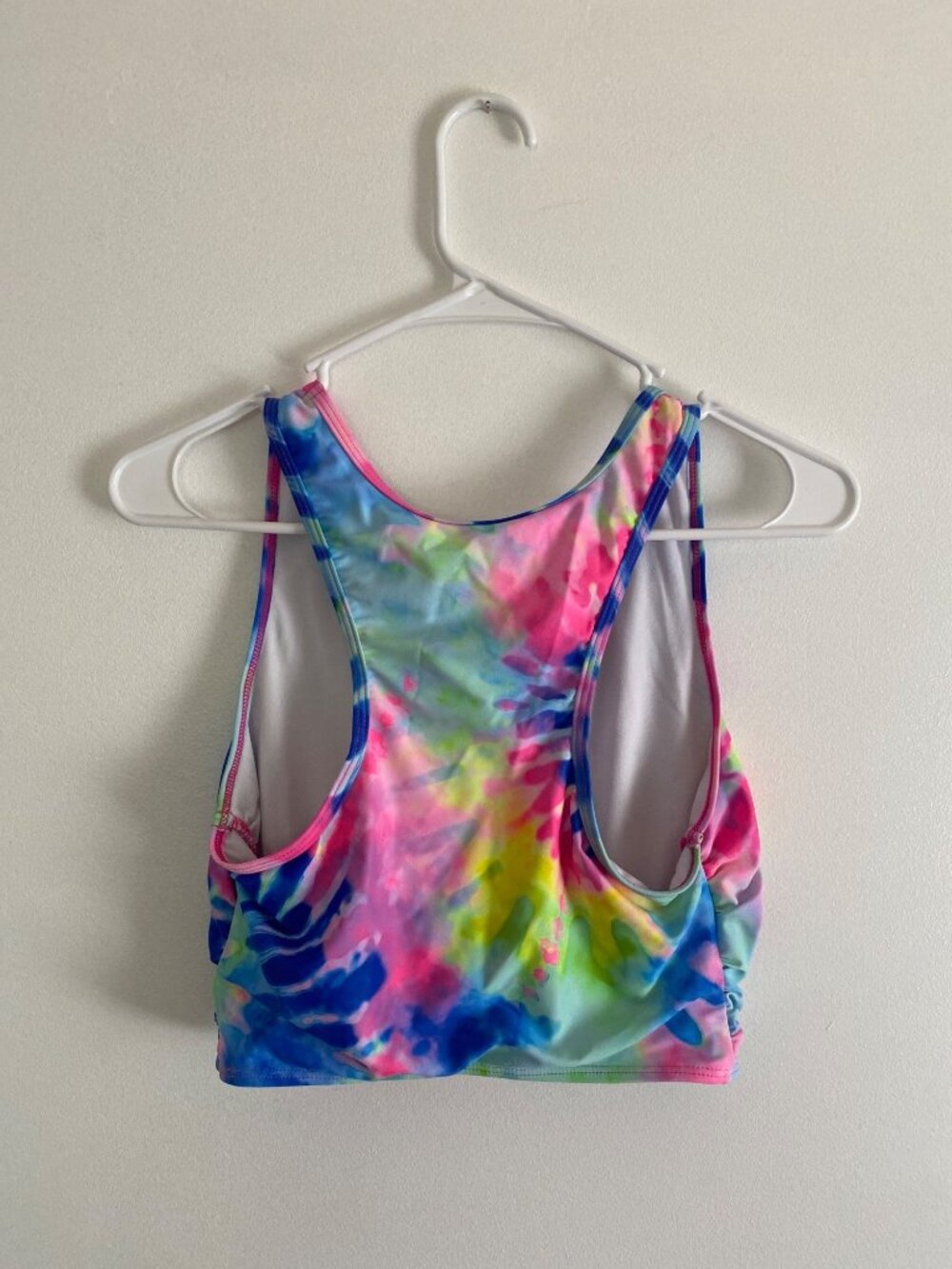 Tie-Dye Two-Piece Swimsuit With High-Waisted Bottoms Women's Size S - Picture 3 of 9